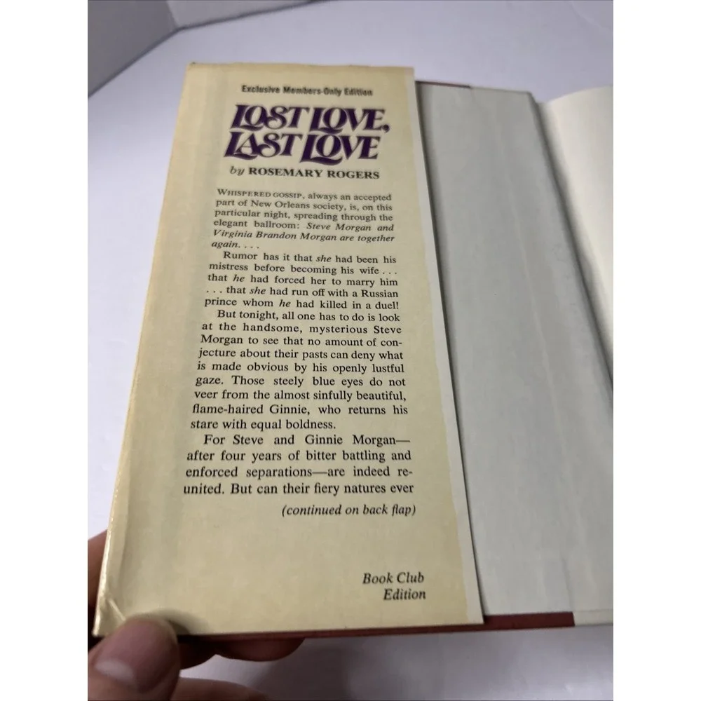 Lost Love, Last Love by Rosemary Rogers 1980 HC/DJ